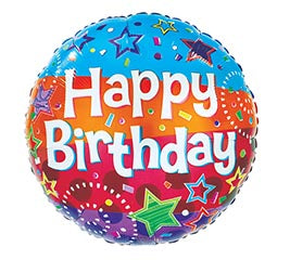 Birthday Stars Balloon